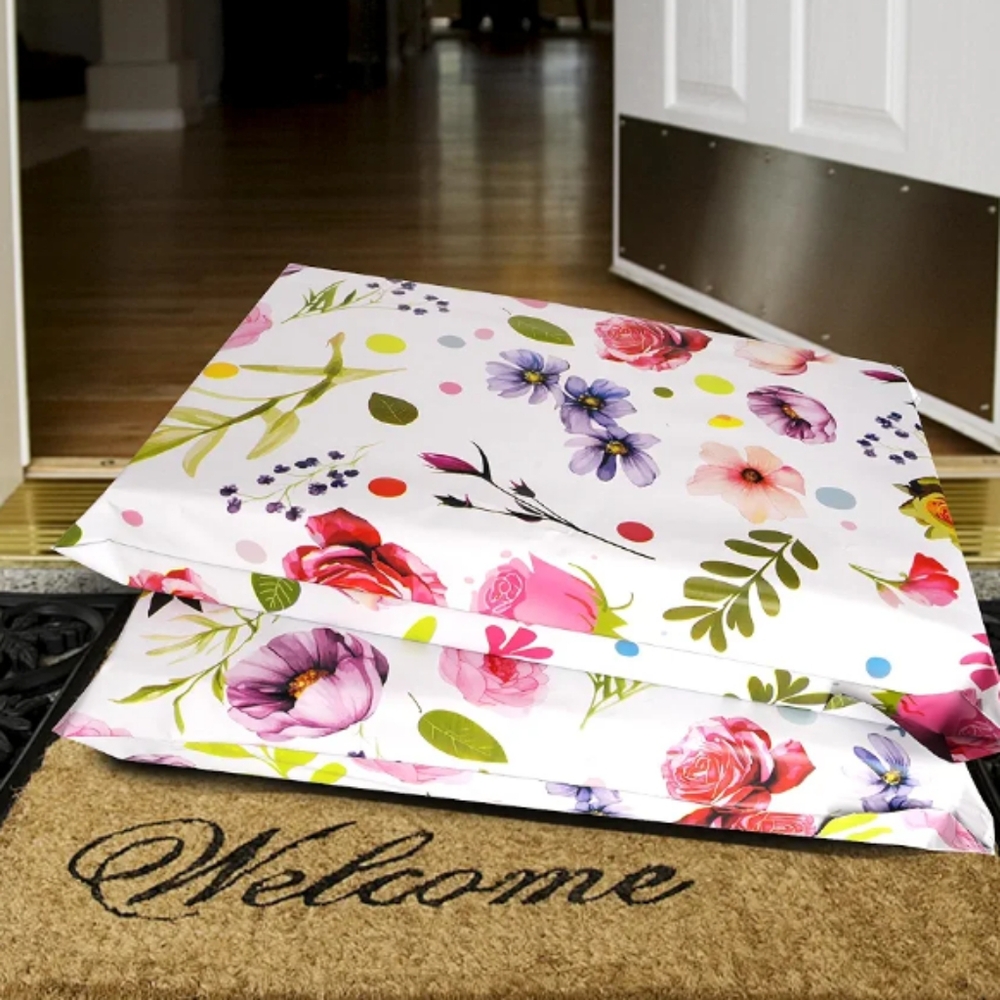 20 Waterproof Bud Printed 10x13 Polymailer Bags